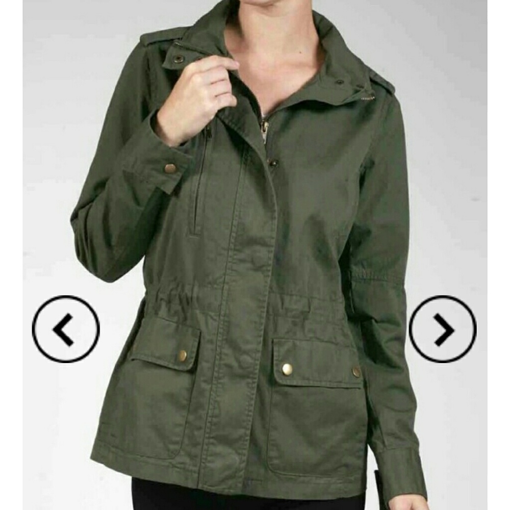 Olive utility jacket. Sale! Last one.